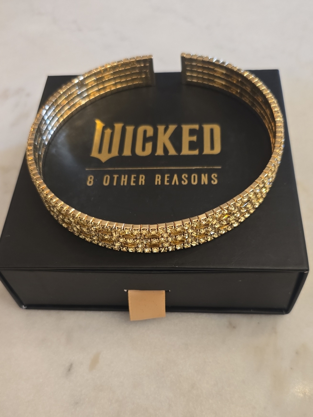 NIB Wicked X 8 Other Reasons Yellow Brick Road Choker